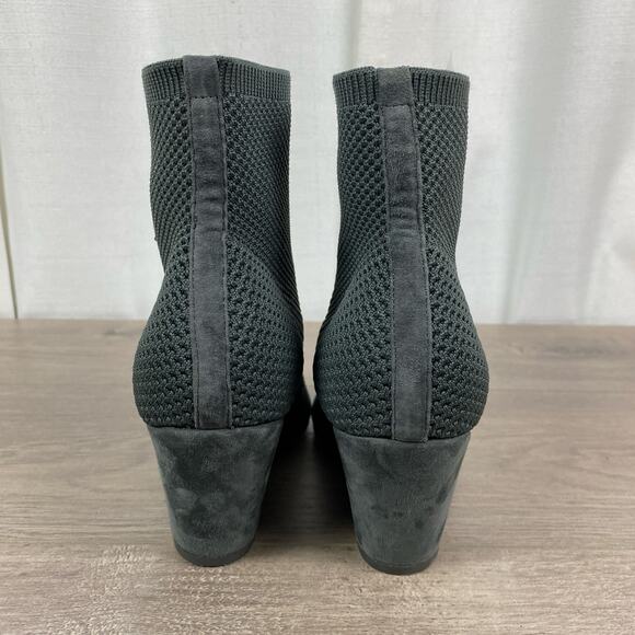 Eileen Fisher Graphite Gray Dahlia Sock Bootie Sz.8 NWOB - Picture 7 of 11